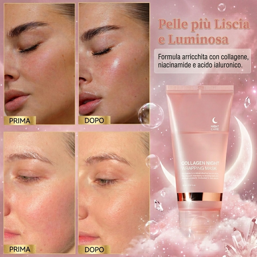 Maschera Notte Illuminante al Collagene