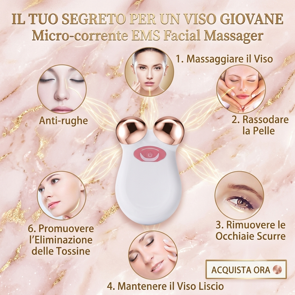 Massaggiatore Viso a due Teste