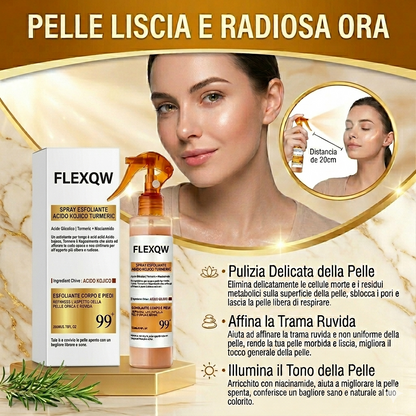 Spray peeling corpo con Acido Kojico e Curcuma