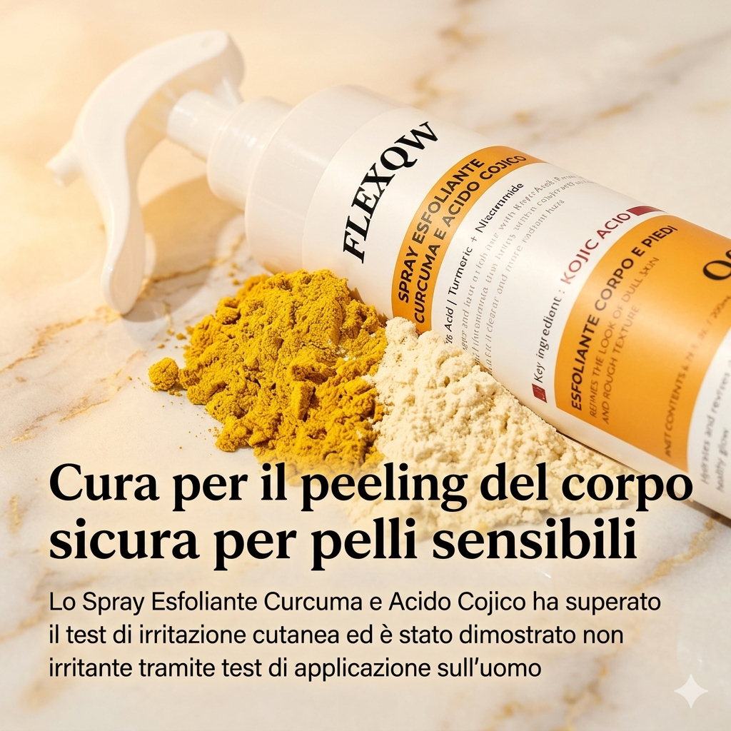 Spray peeling corpo con Acido Kojico e Curcuma