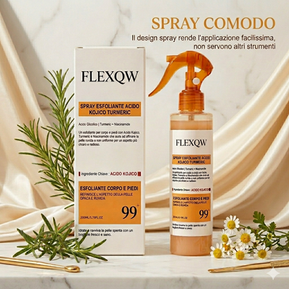 Spray peeling corpo con Acido Kojico e Curcuma