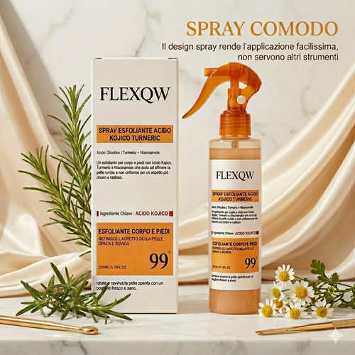 Spray peeling corpo con Acido Kojico e Curcuma